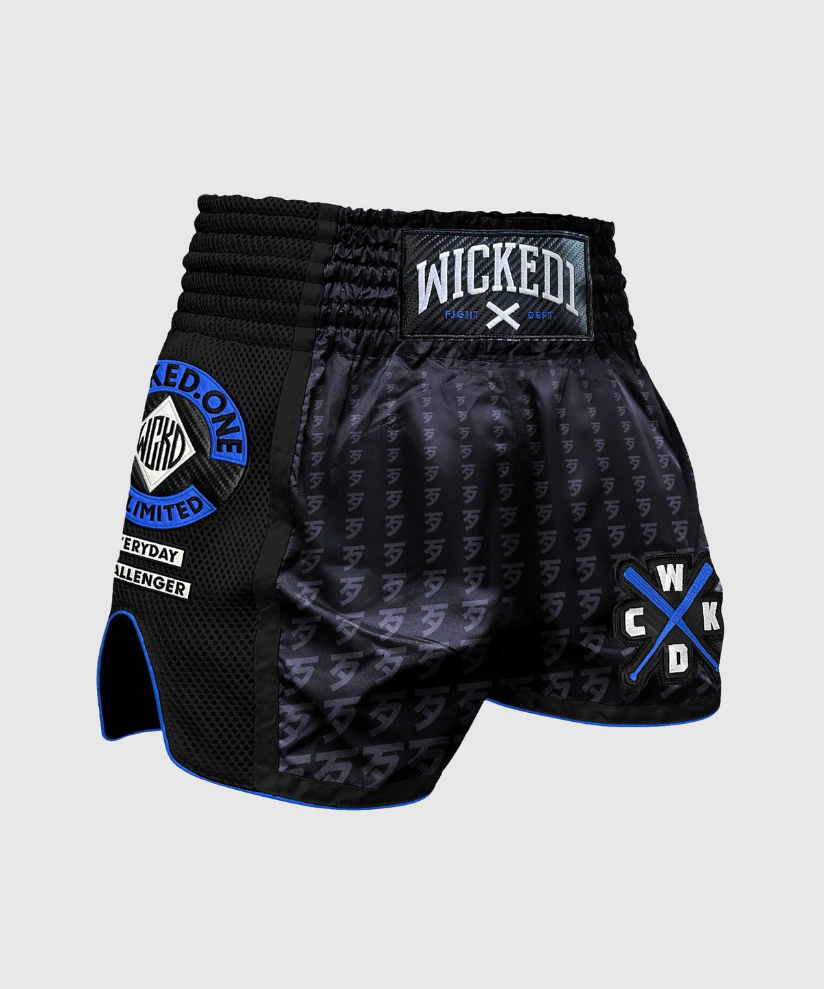 Short De Muay Thai Wicked One Infinit - Noir/Bleu