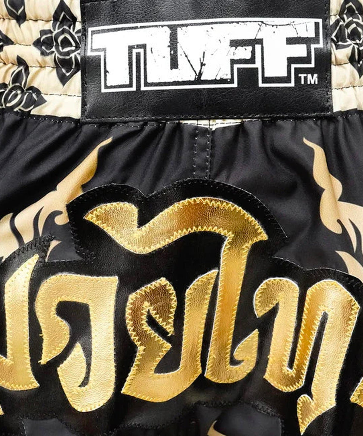 Short de Muay Thai Tuff Retro Style The King Of Naga - Noir