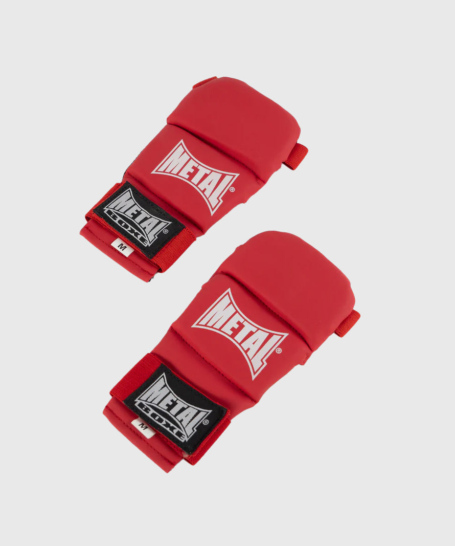 Gants de Metal Boxe Ju Jitsu - Rouge