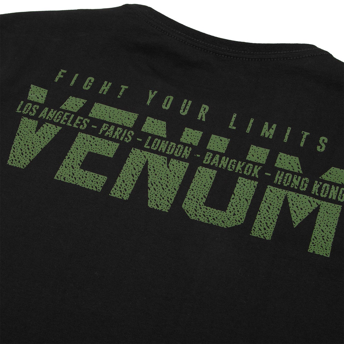 Camiseta Venum Mangas Largas - Negro/Caqui