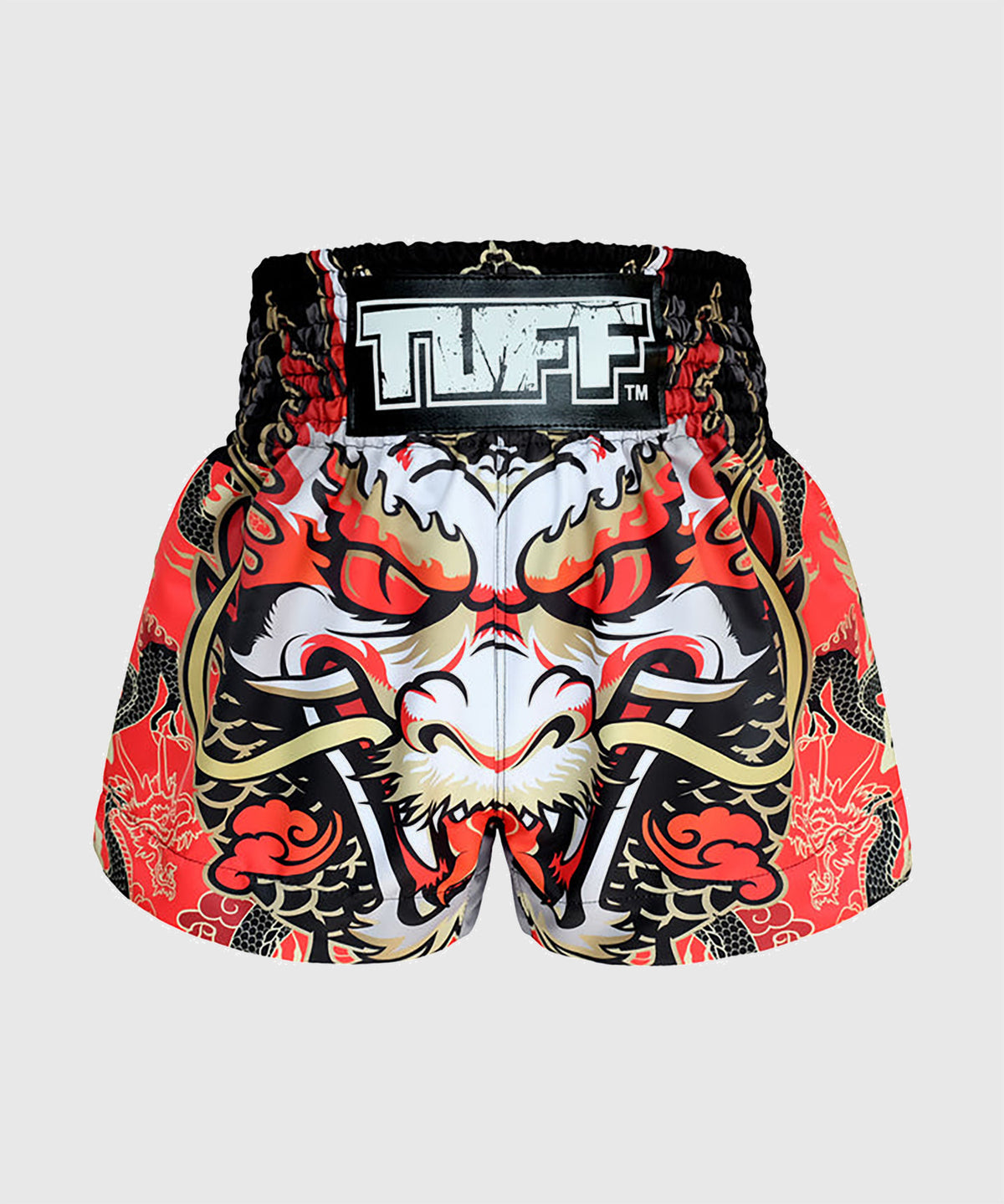 Tuff Dragon King Muay Thai Shorts - Rot