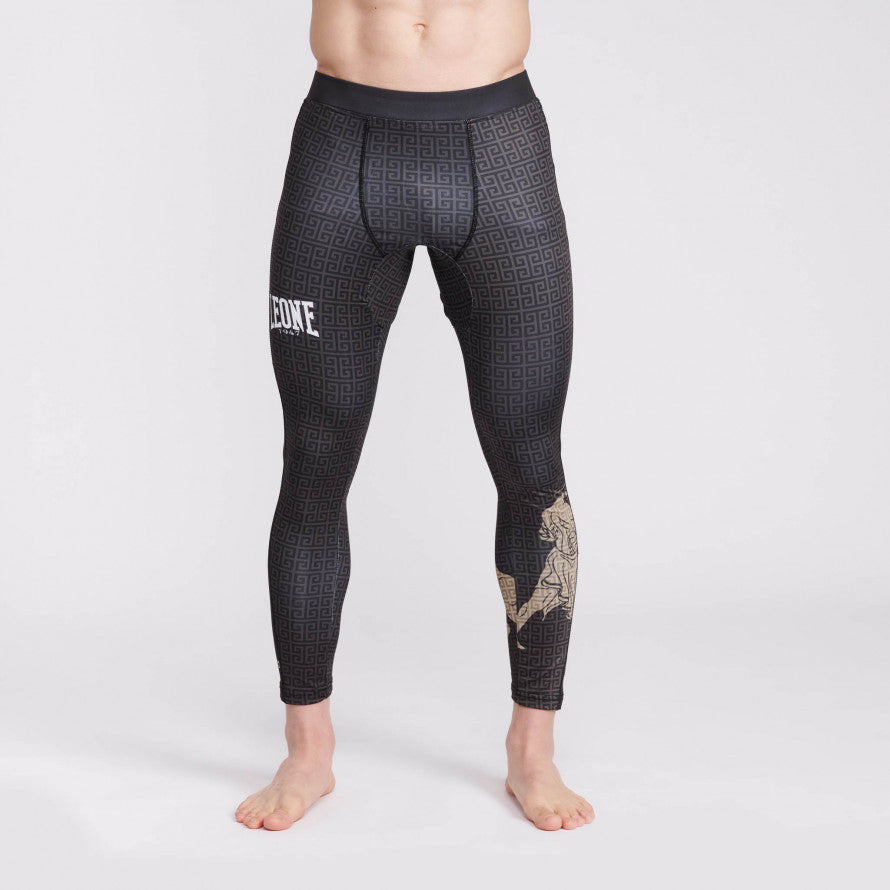 Leone Eracle Pantalones de Compresión - Negro/Grau