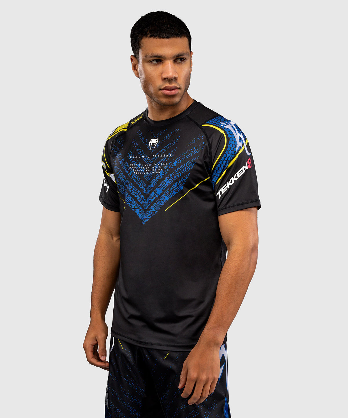Venum x TEKKEN 8 Maglietta Dry-Tech - King - Nero/Giallo