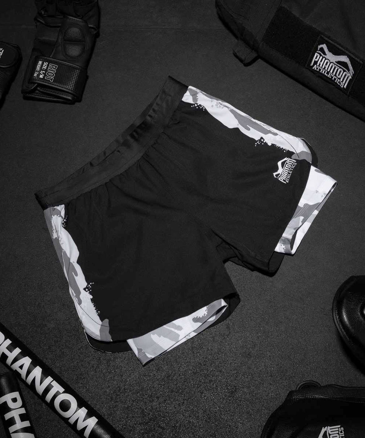Phantom Athletics Fusion 2In1 Warfare Fightshorts - Negro