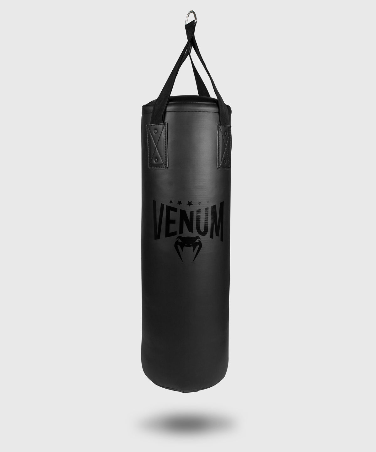 Venum Origins Boxsack - Schwarz/Schwarz (Deckenhalterung inklusive)