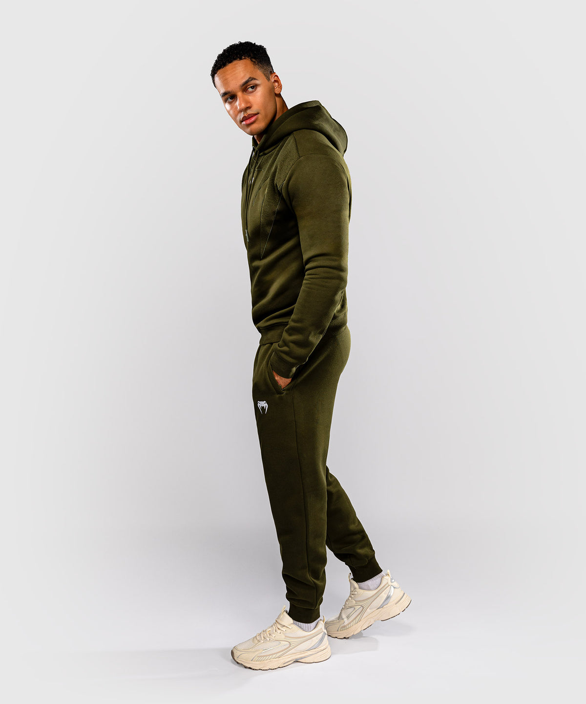 Venum Attack Fleece & Weave Hoodie - Khaki