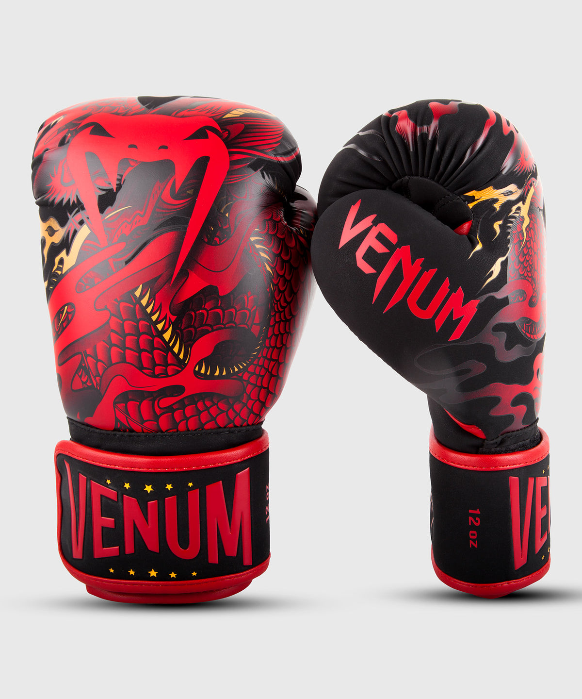 Venum Dragon's Flight Boxhandschuhe - Schwarz/Rot - Exclusive