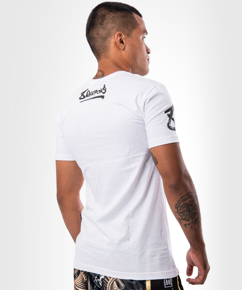 T-shirt 8 Weapons Unlimited - Blanc