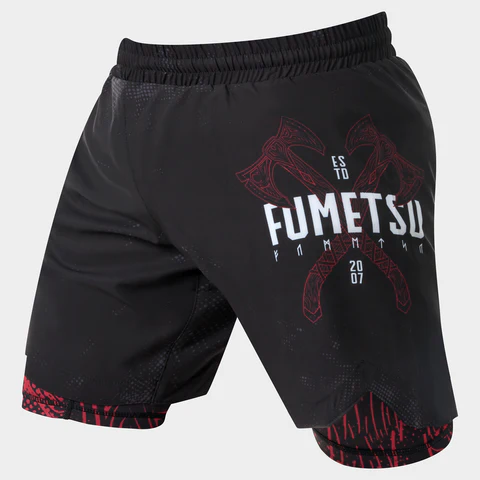 Short de MMA Fumetsu Dual Layer Berserker - Noir/Rouge