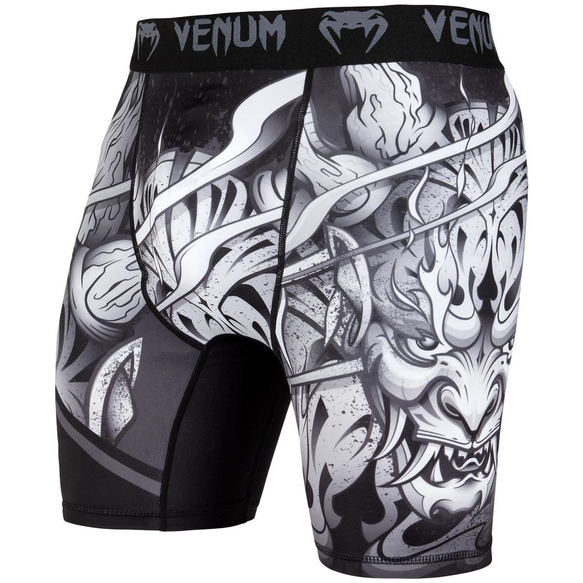 Venum Devil Vale Tudo Shorts - White/Black
