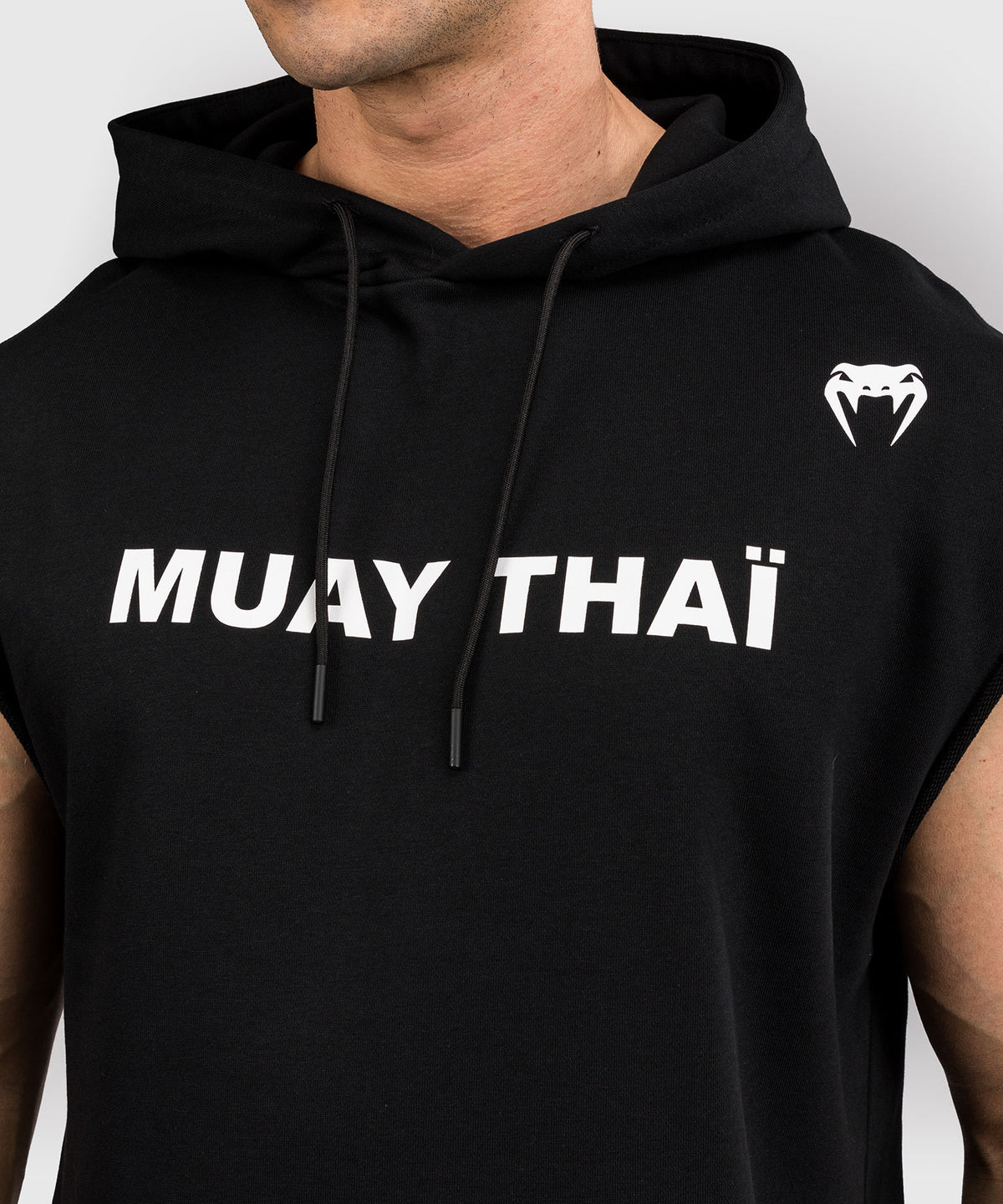 Venum Muay Thai VT Sleeveless Hoodie - Black/White