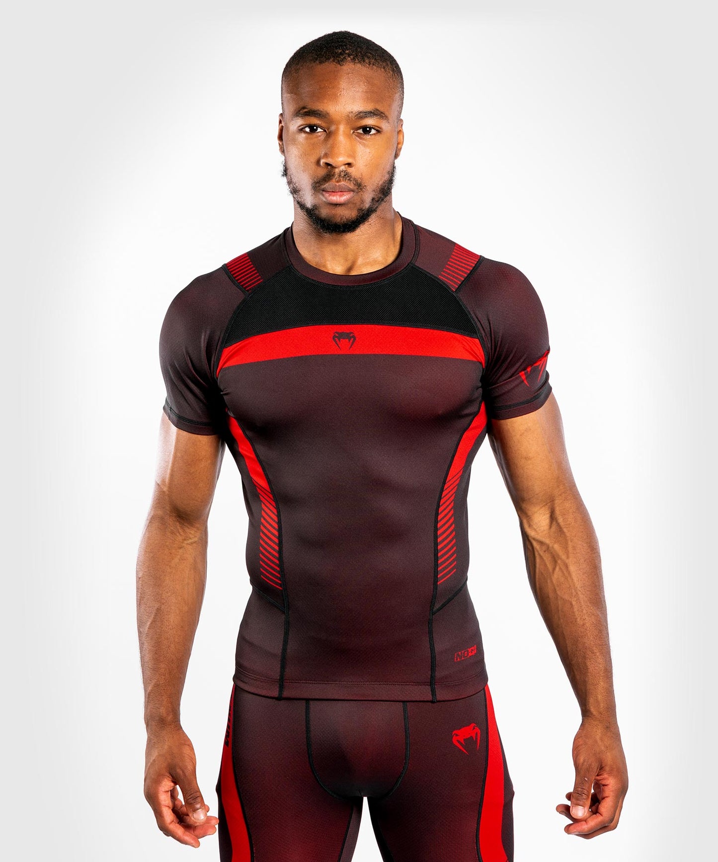Venum NoGi 3.0 Rashguard - Short Sleeves - Black/Red