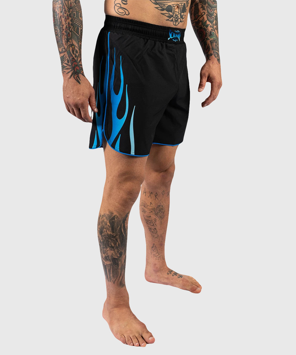 Scramble 1998 Ice Fightshorts - Nero/Blu
