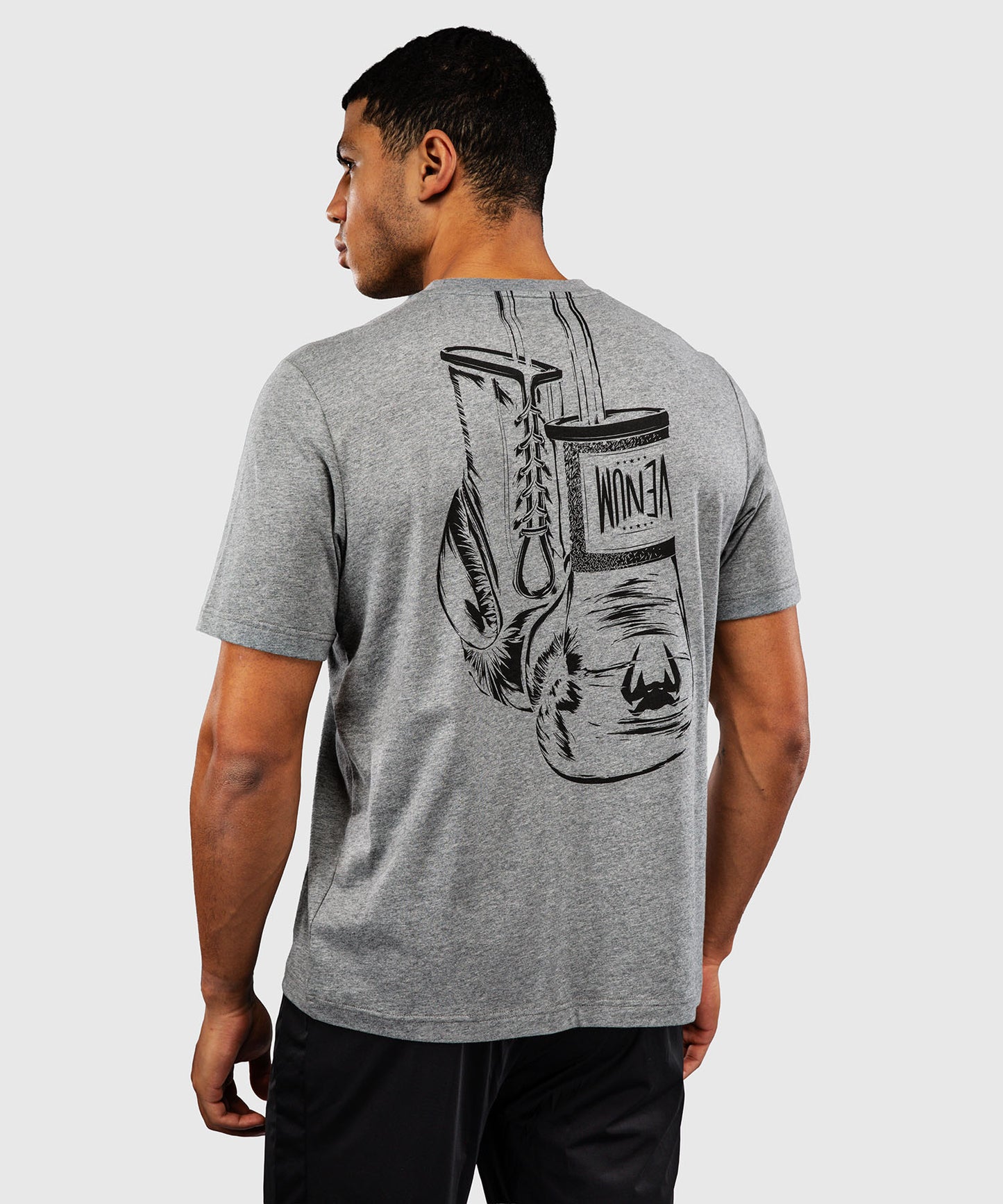 Venum Fight Icon Cotton T-Shirt - Light Heather Grey