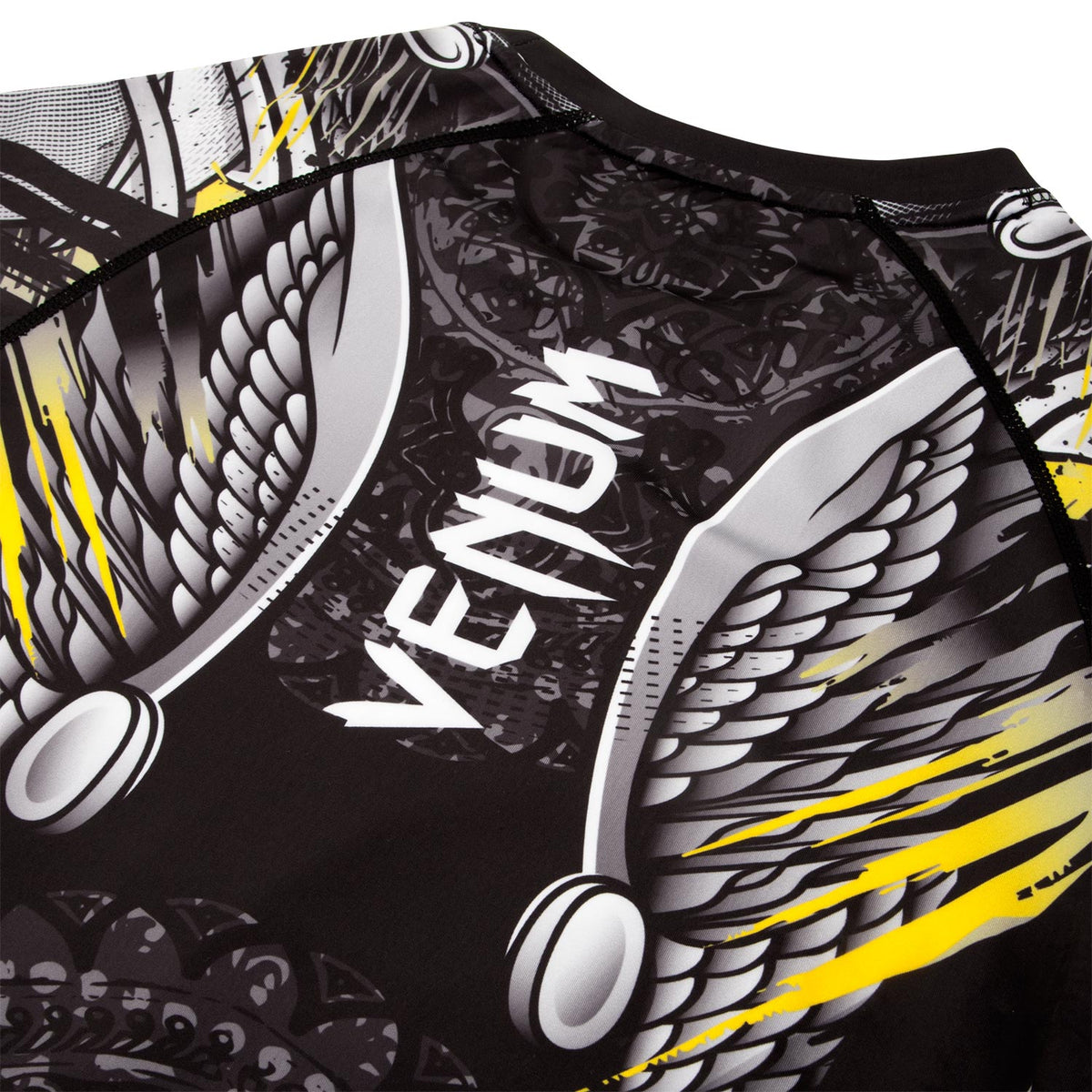 Venum Viking 2.0 Rashguard - Langarm - Schwarz/Gelb