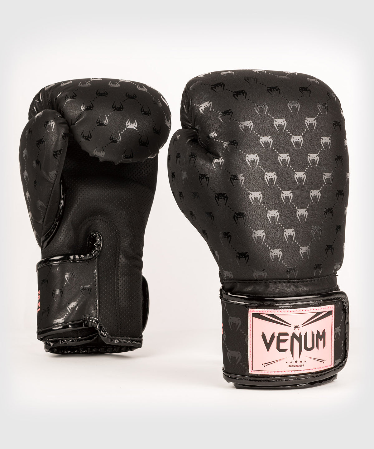 Venum Impact Monogram Boxing Gloves – Schwarz/Roségold