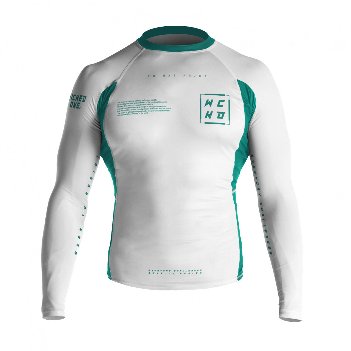 Wicked One Score Rashguard - Blanco/Verde