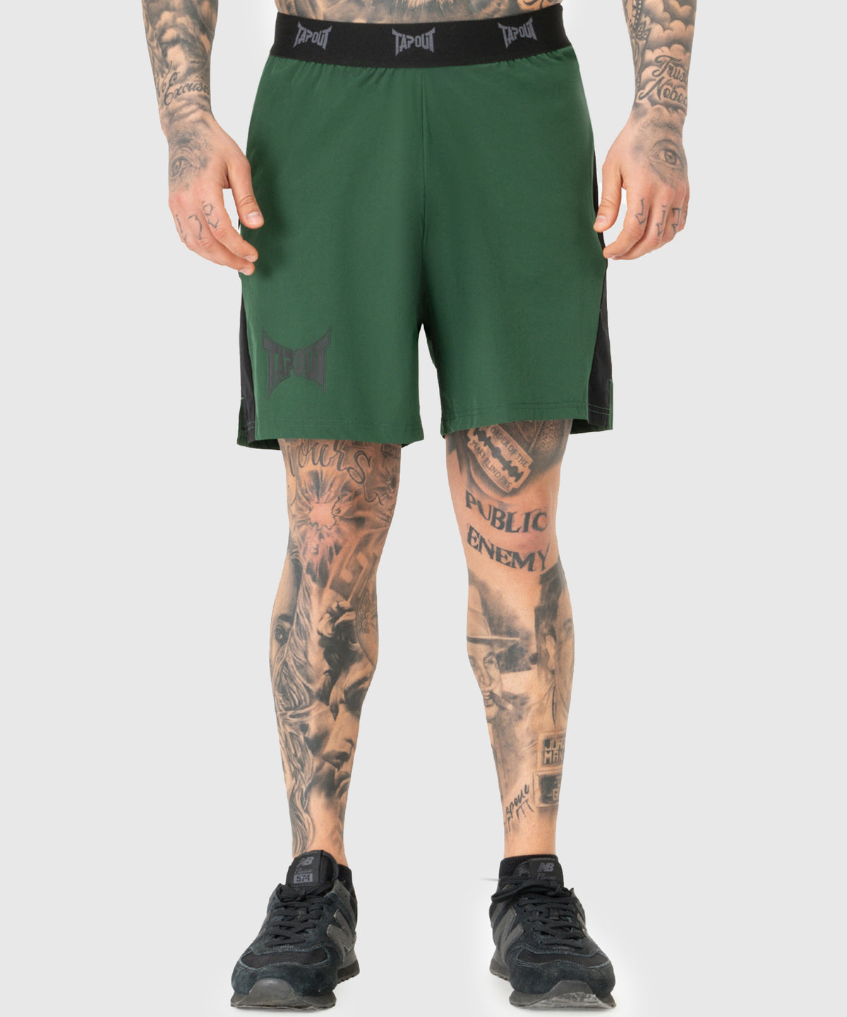 Tapout Training Fightshorts - Verde/Negro
