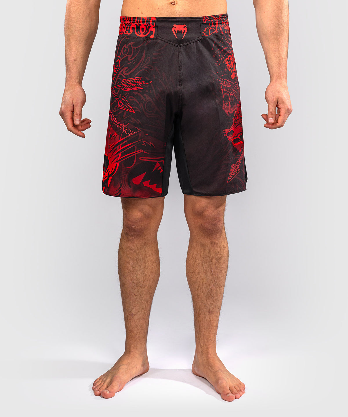 Venum Wolf Atak Fightshorts – Schwarz/Rot