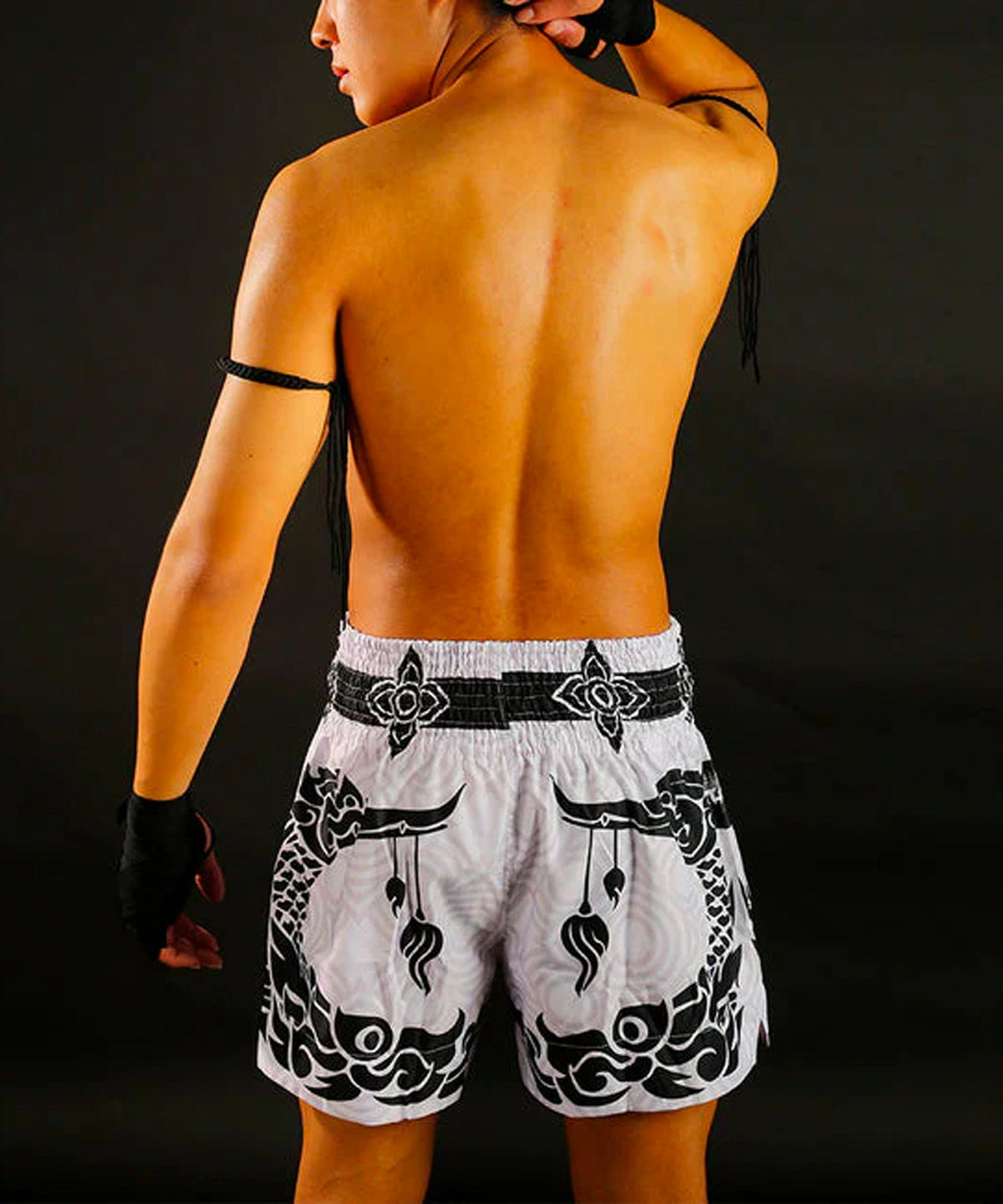 Short de Muay Thai Tuff The Great Hongsa - Blanc
