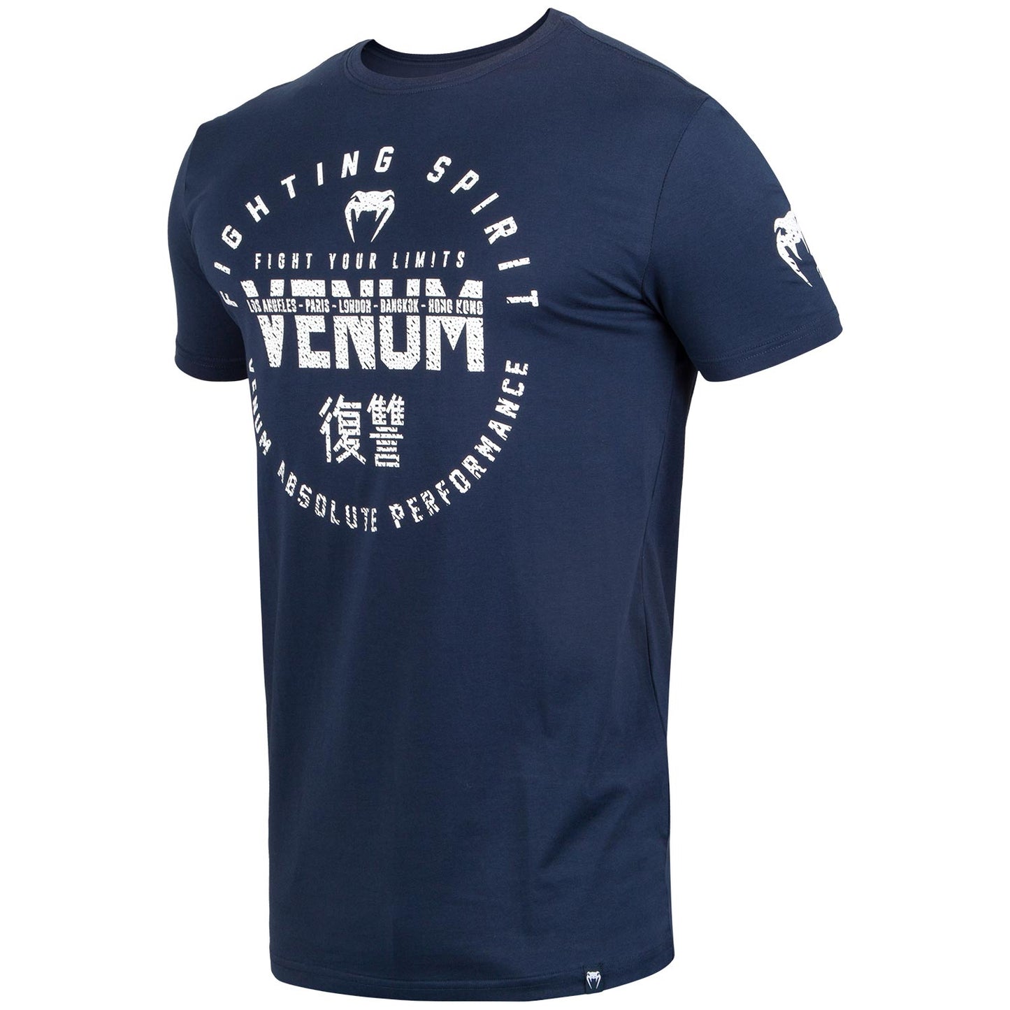 Camiseta Venum Mangas cortas - Azul Marino/Blanco