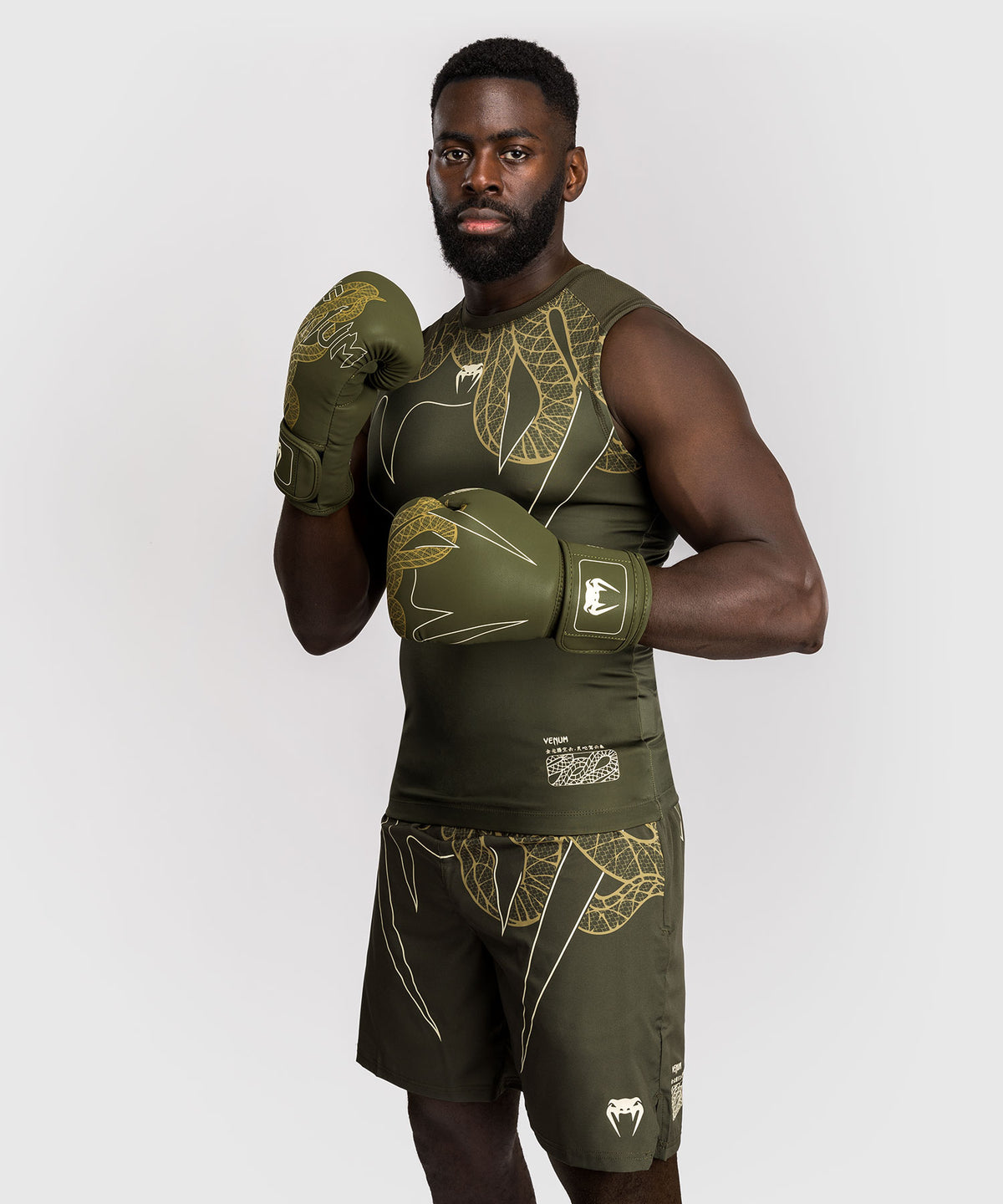 Venum Serpenti Rashguard Sin Mangas – Caqui/Bronce/Marfil