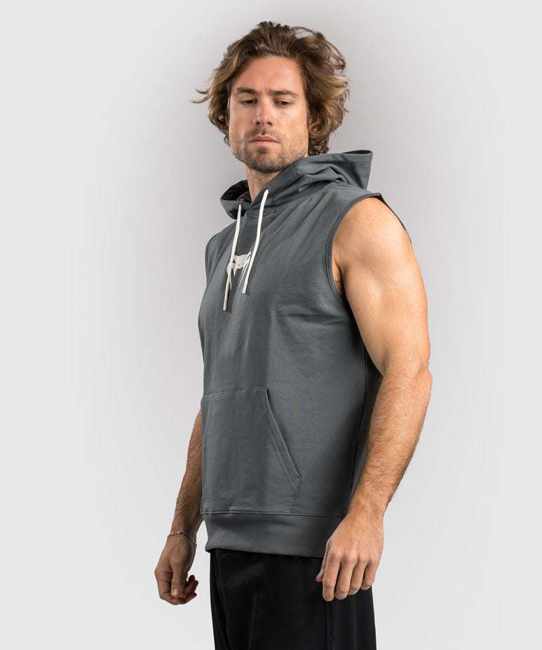 Venum Sparring Felpa senza maniche con cappuccio - Grigio Tempesta
