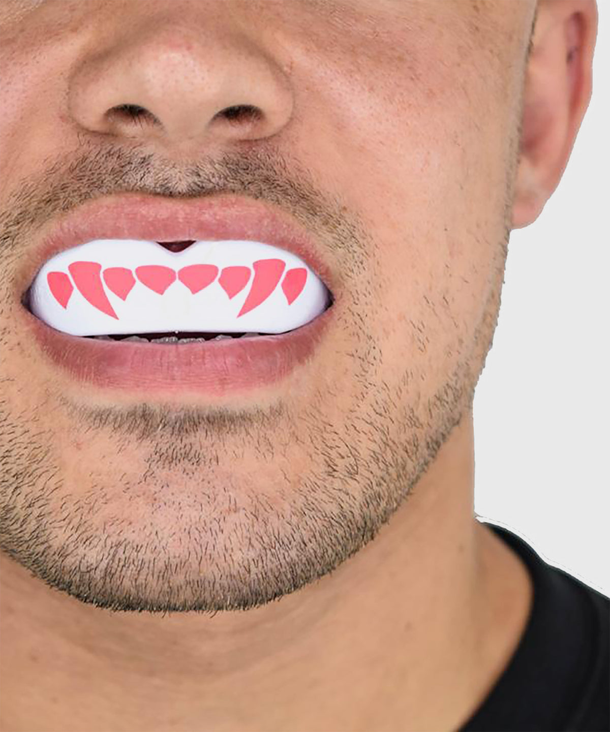 Safejawz Fangz Zahnschutz – Erwachsene – Weiß/Rosa