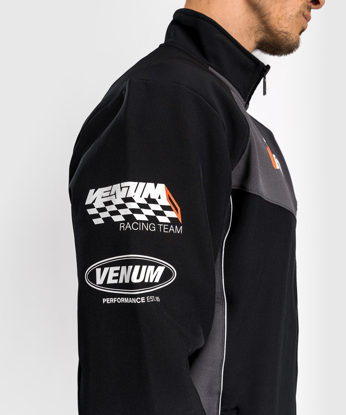 Venum Motorsport Softshell-Jacke - Tiefschwarz