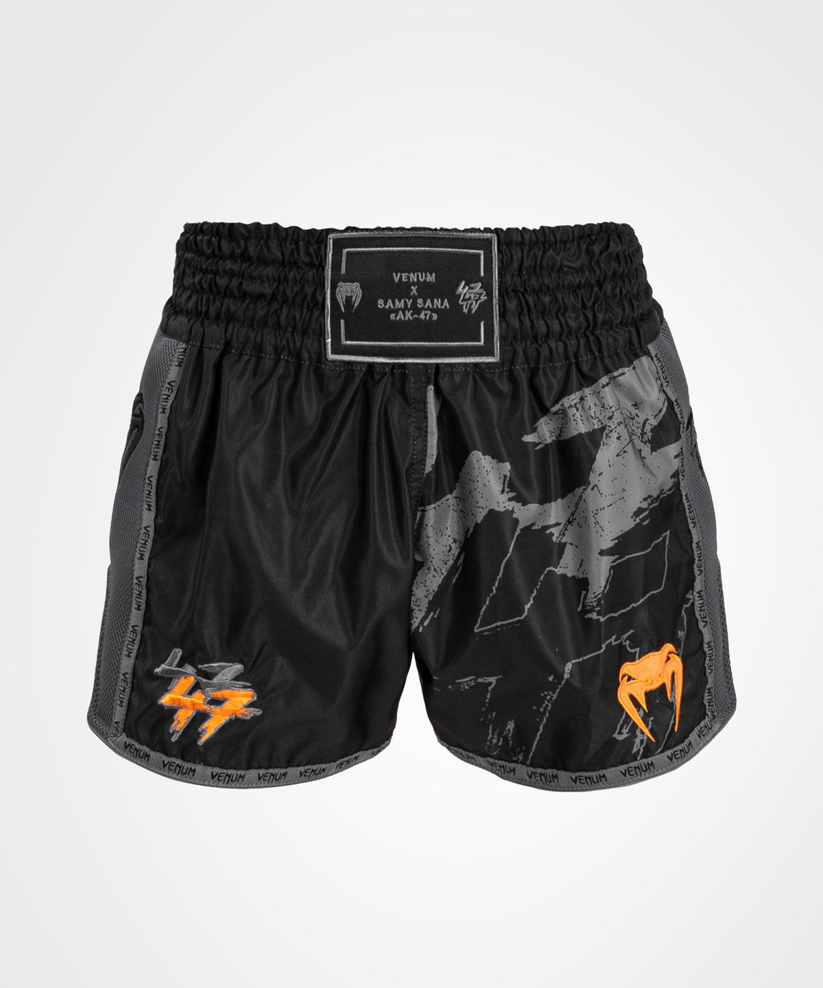Short de Muay Thai Venum S47 - Noir/Orange