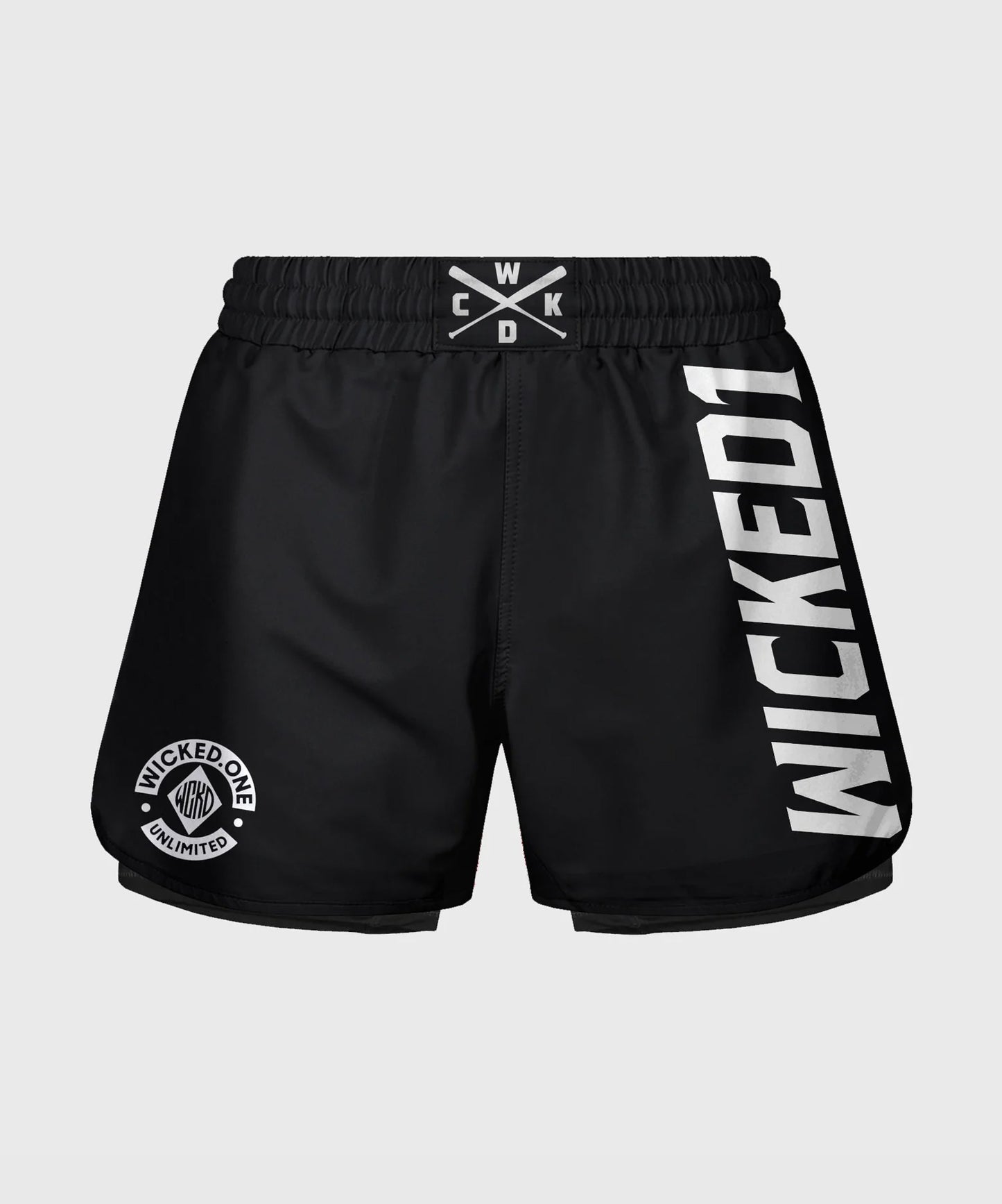 Wicked One Clinch Fight Shorts - Black