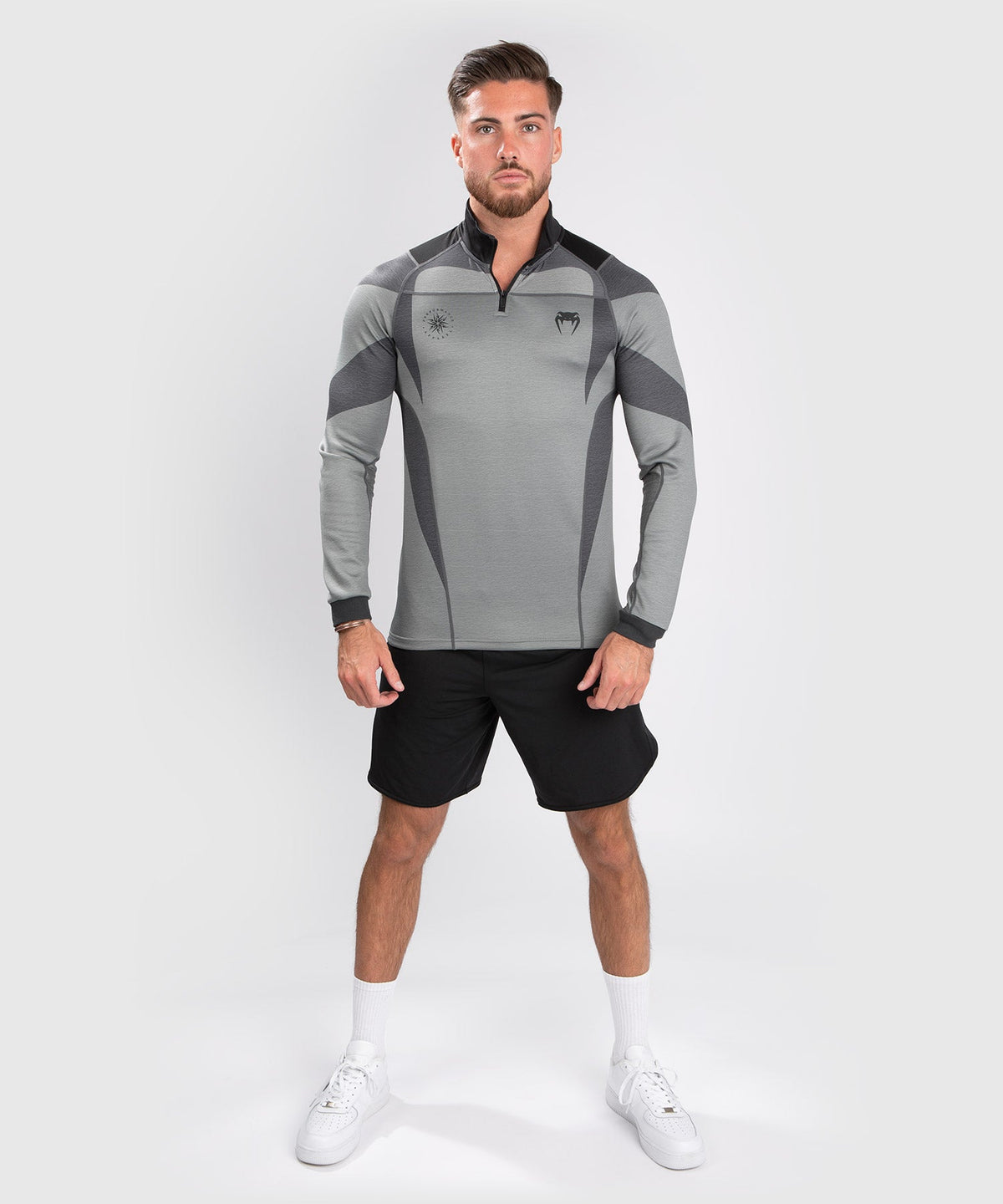 T-shirt Dry Tech Venum Stone - Manches Longues - Vert Minéral