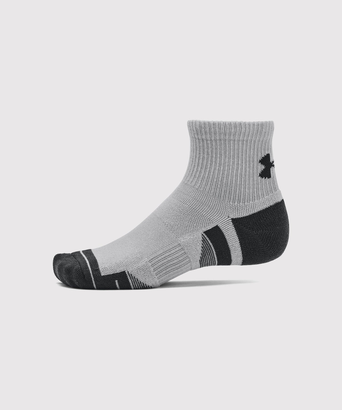 Lot De 3 Paires De Chaussettes Mi-Hautes Under Armour Ua Performance Tech - Blanc/Gris/Noir