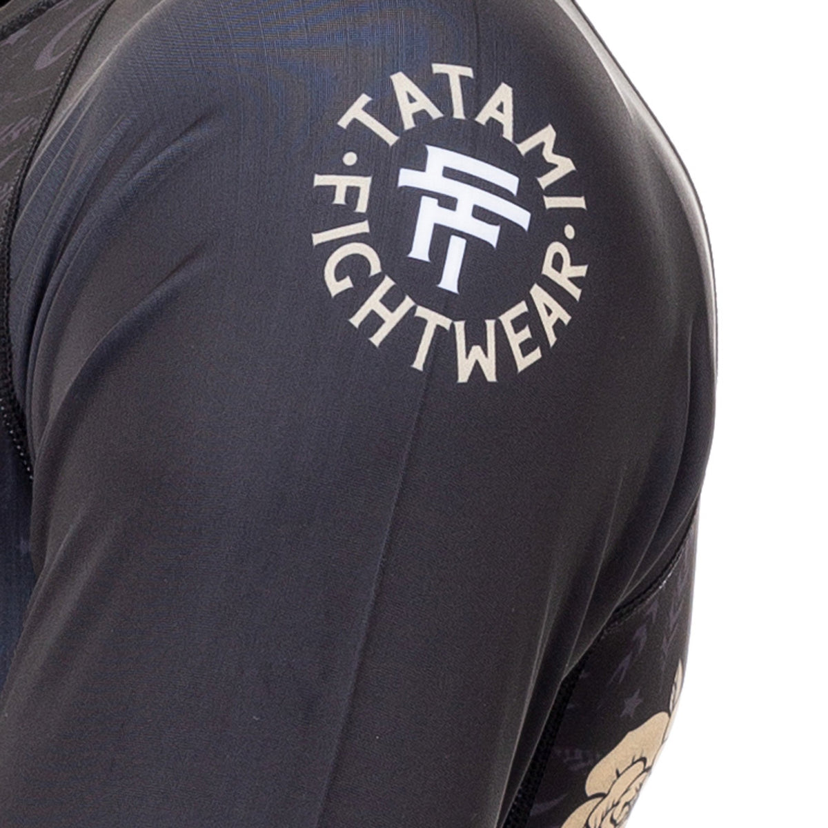 Tatami Fightwear Totem Eco Tech Camiseta de Compresión Reciclada Manga Larga - Negro/Blanco