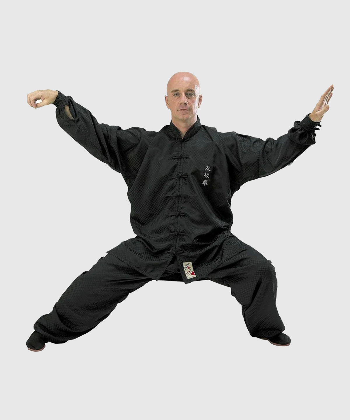 Tenue de Tai-Chi brodée Premium Fujimae - Noir