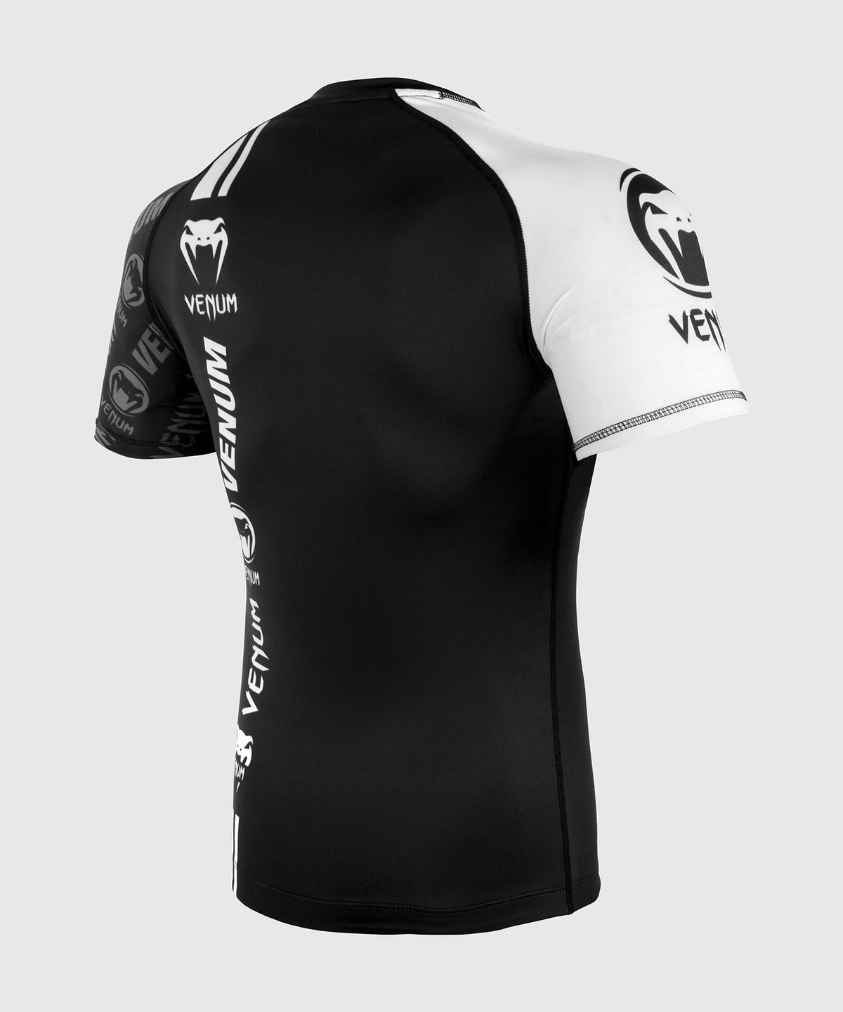 Venum Logos Rashguard - Schwarz/Weiß