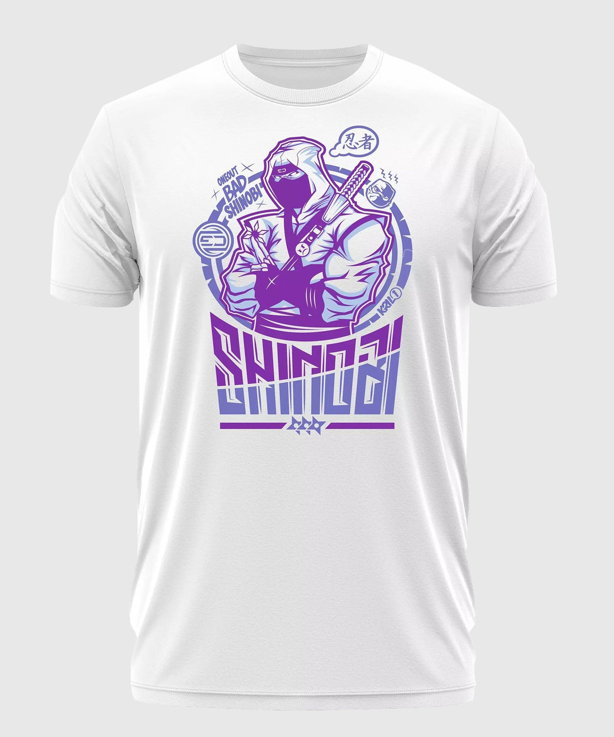 Tee-Shirt Oneout Bad Shinobi - Blanc