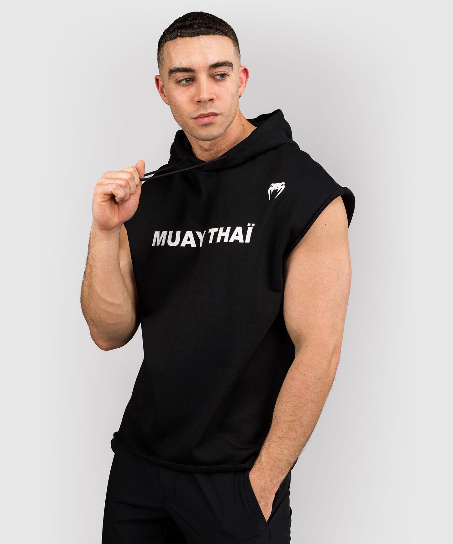 Venum Muay Thai VT Sleeveless Hoodie - Black/White