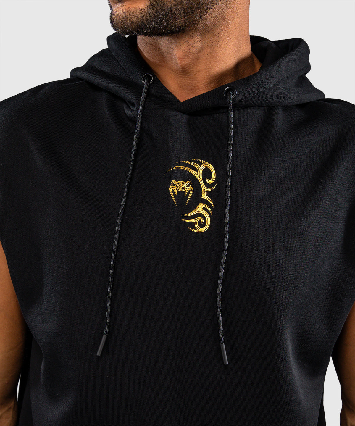 Venum x Mike Tyson Tiger Sleeveless Hoodie - Black/Gold