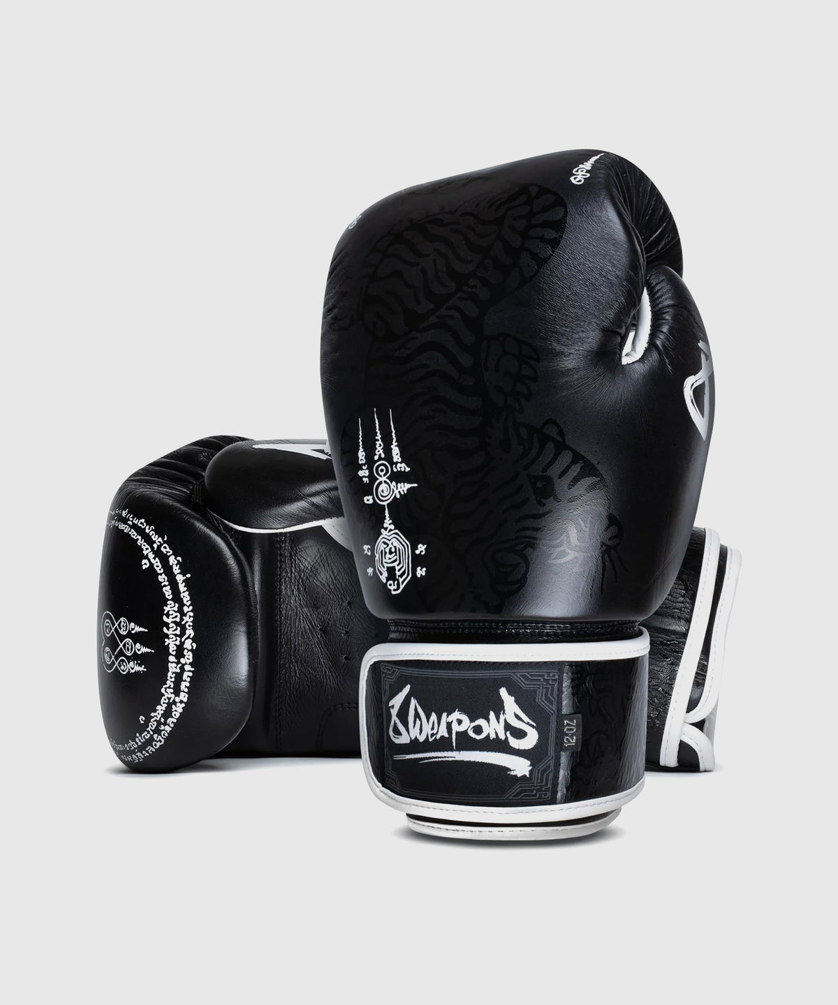Gants de Boxe 8 Weapons Sak Yant Big Tiger - Noir/Noir
