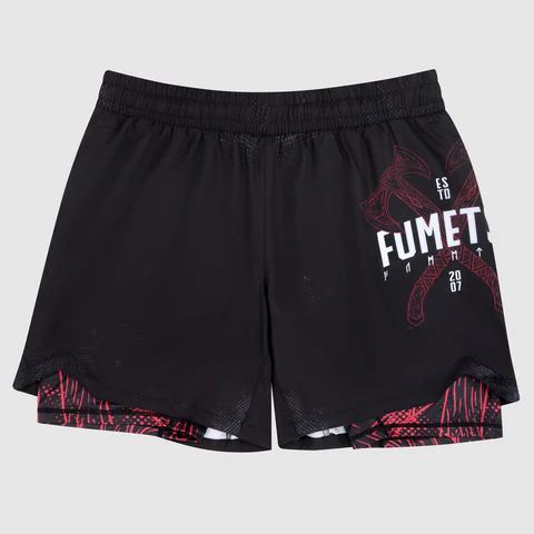 Short de MMA Fumetsu Dual Layer Berserker - Noir/Rouge