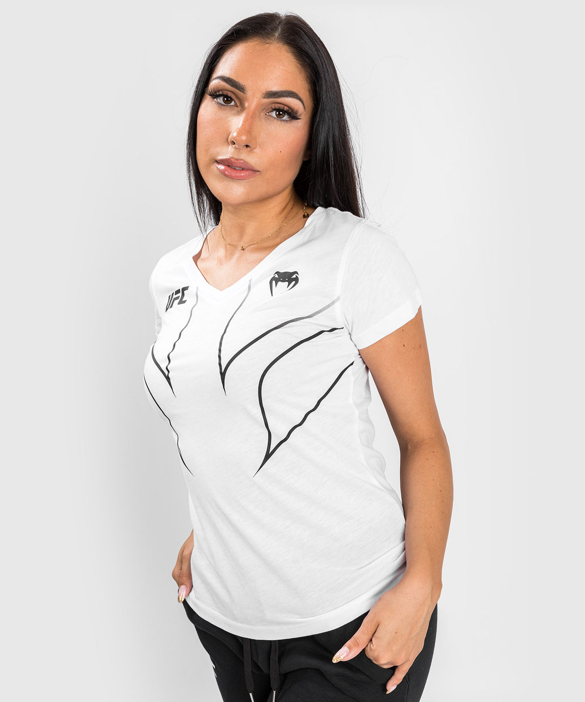 UFC Venum Fight Night 2.0 Replica Frauen-T-Shirt - weiß