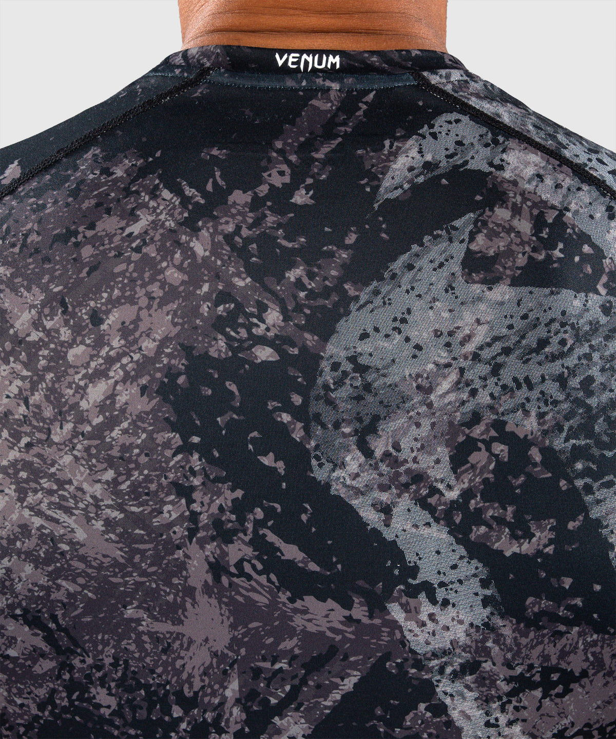Rashguard à Manches Courtes Venum Rage & Workout - Noir/Gris