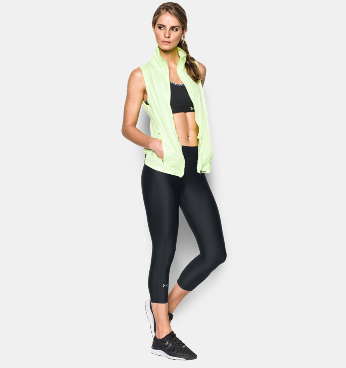 Under Armour HeatGear Corsaire Damen – Schwarz