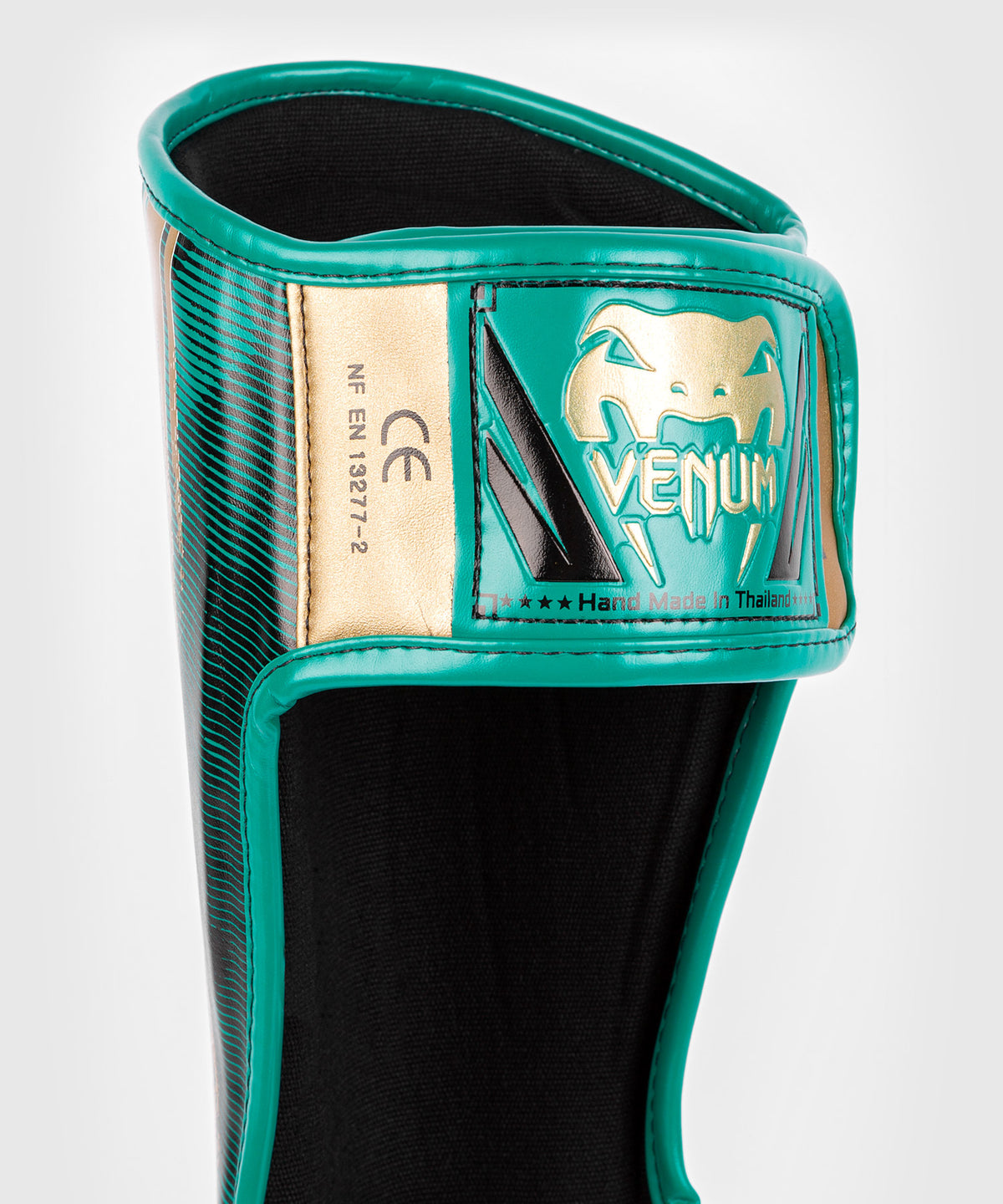 Protège-tibias Venum WBC Muay Thai - Noir/Vert