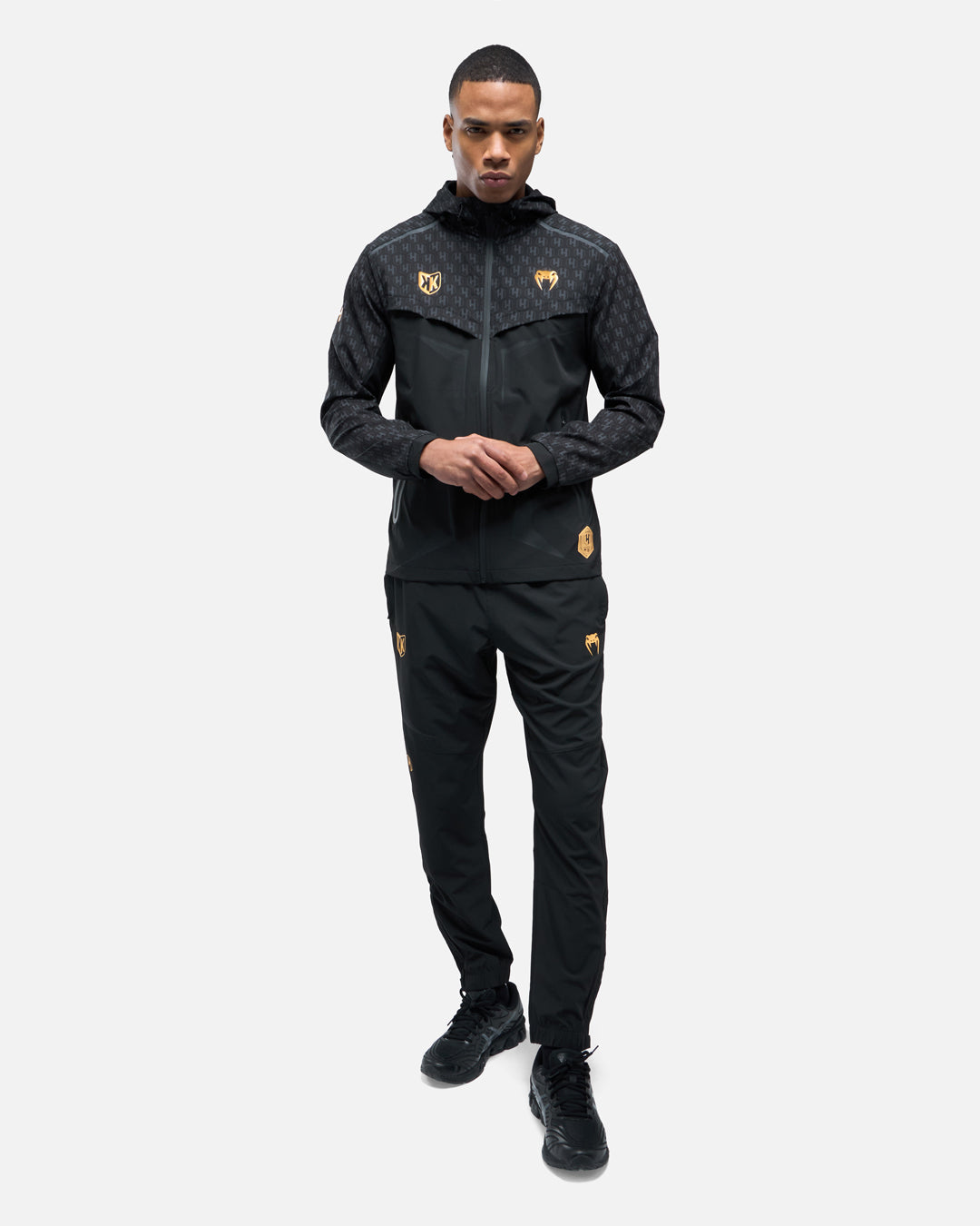 Survêtement complet (veste + pantalon) FK x Venum Hexagone MMA - Noir/Doré