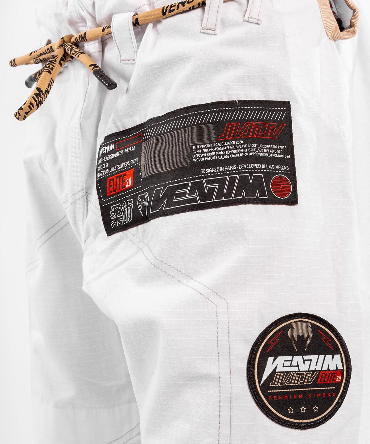 Kimono Venum Elite 3.0 BJJ - Blanco
