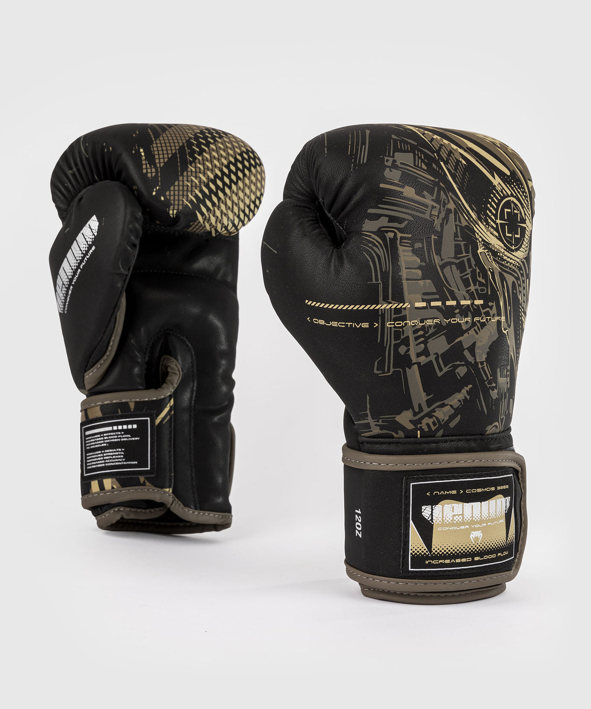 Gants de Boxe Venum Invader - Noir/Sable