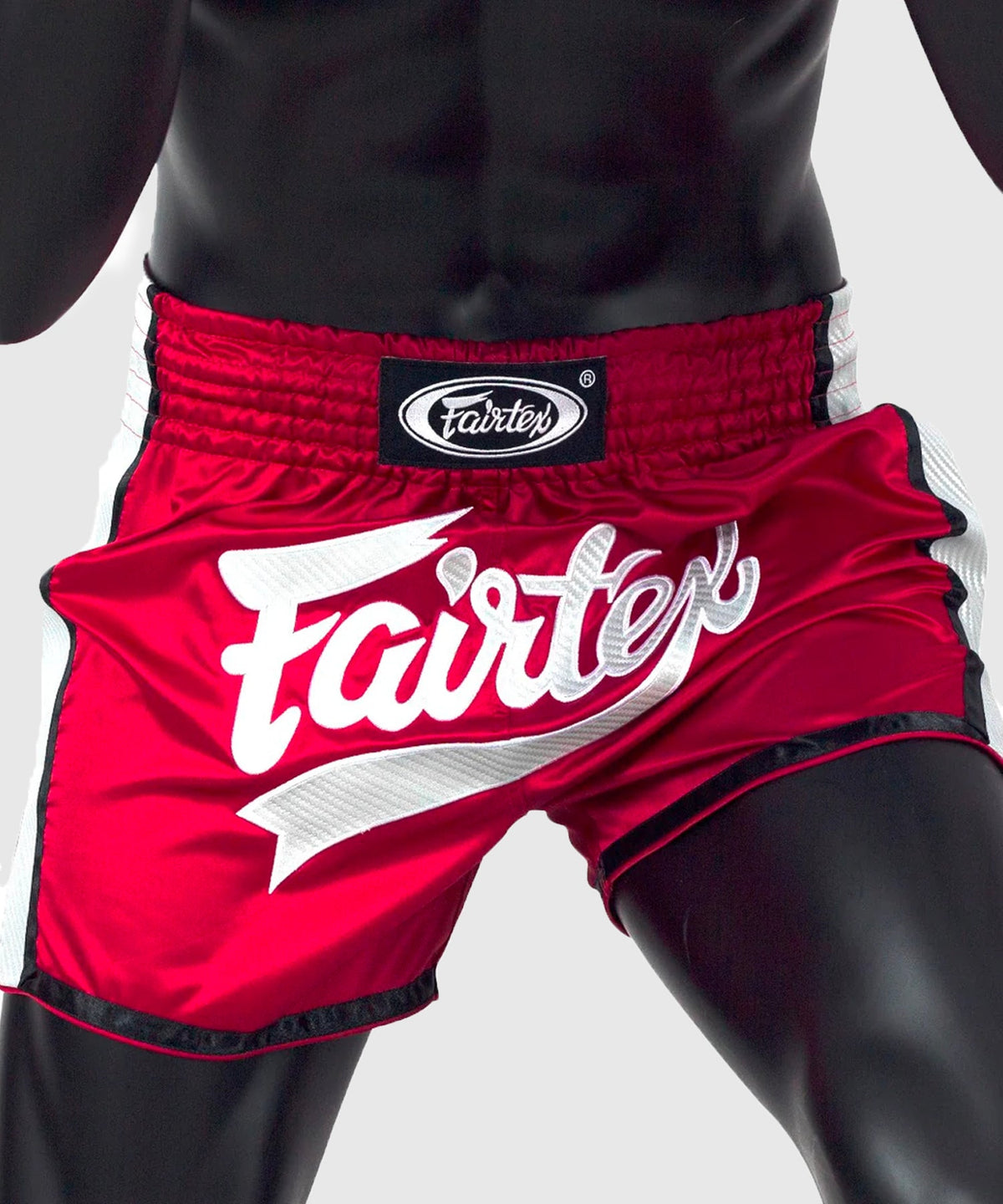 Short de boxe thaï Fairtex - Rouge/Blanc
