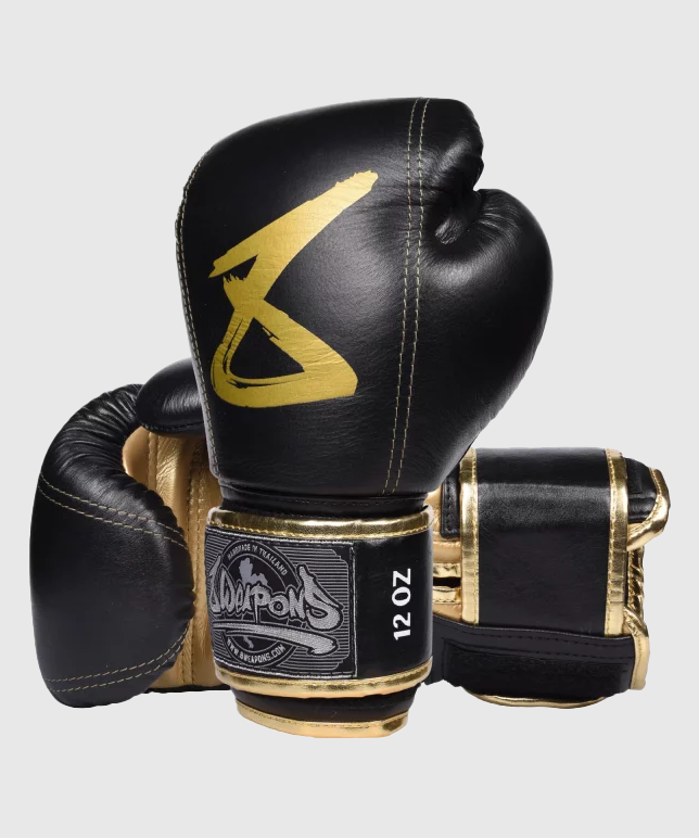 8 Weapons Big 8 Boxing Gloves - Black/Gold